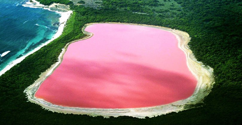 Australia y su lago rosado, Lake Hillier