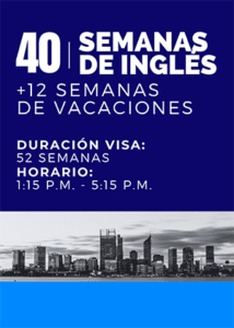 Curso de Ingles en Perth - 40 semanas