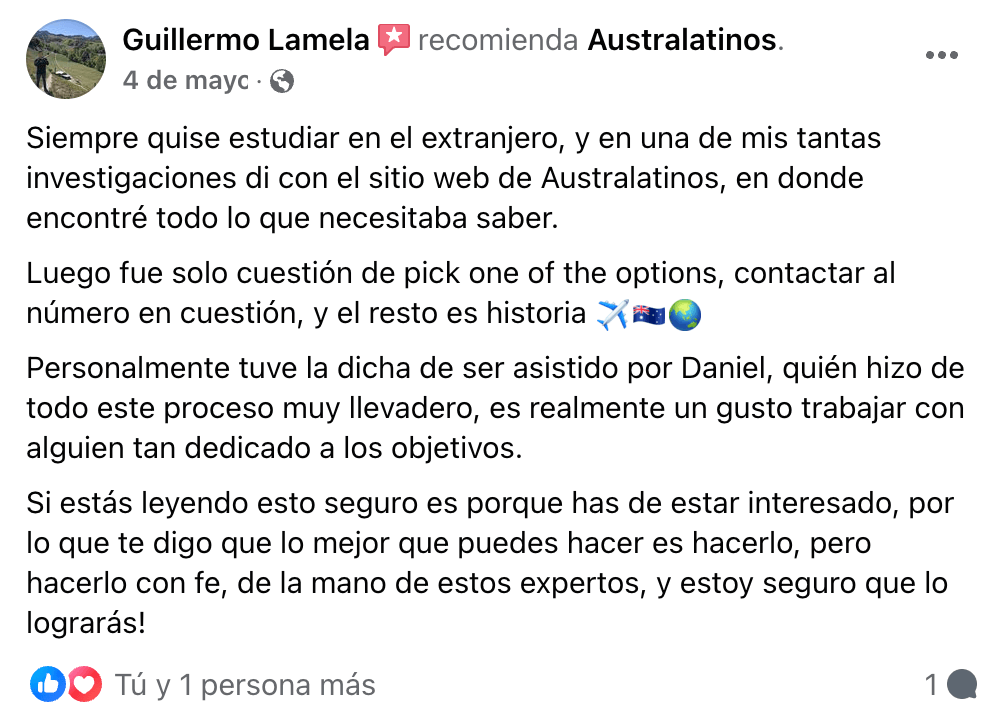 Visa de Estudiante a Australia - Opiniones Australatinos