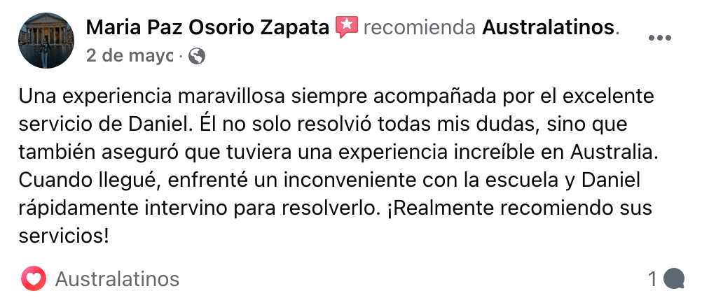 Visa de Estudiante a Australia - Opiniones Australatinos