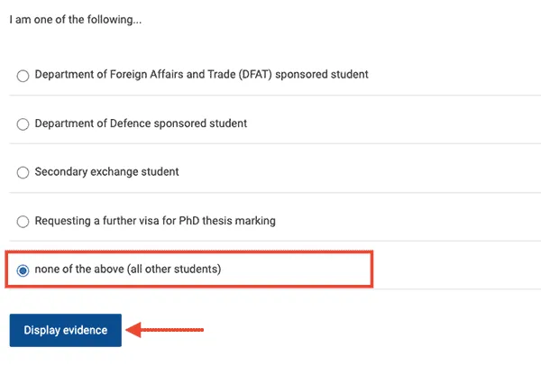 Solvencia Económica Australia -Document Checklist Tool