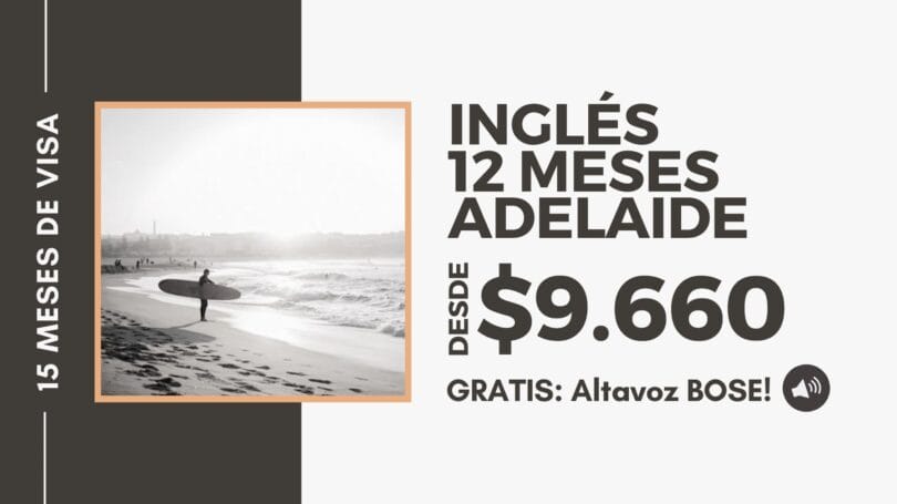 Curso de inglés - Adelaide 52 semanas