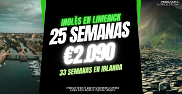 Curso de Ingles en Limerick - 25 semanas - Work & Study
